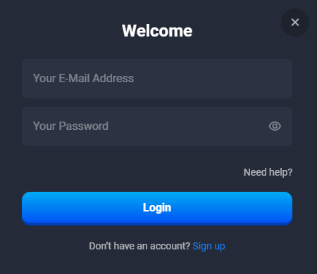 LuckyHunter Login Form