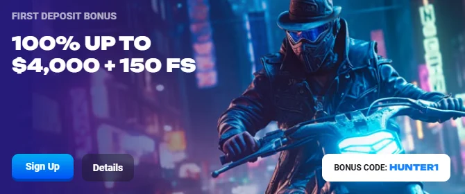 LuckyHunter Bonus on First Deposit
